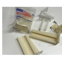 Rear Mounting Brackets Support Socket for Epoxy and ball bearing Drawer Slides, Plastic,Choose Length and inside height Pair L an R