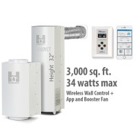 Crawlspace odors - HCS-CS - Wireless & Mobile App - Booster Fan - Eliminate musty odors and pollutants