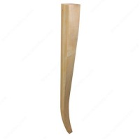 Square Tapered Furniture Leg, Height - Overall Dimensions  1.5
