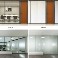 Choose by Size Smart Electronic PDLC Privacy window screen film Self StickComplete set with remote control , White Frosted to Clear state, Choose size ,custom size free, just  place note within listed sizes
